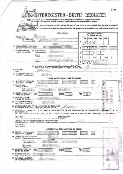 Vault Birth Certificate 1 DHA Vault Birth Certificate