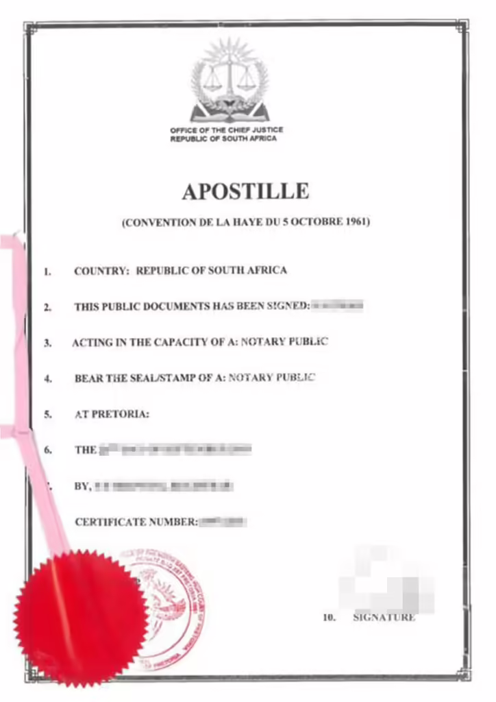 High Court Apostille and Notarisation 4 High Court Apostille Certificate